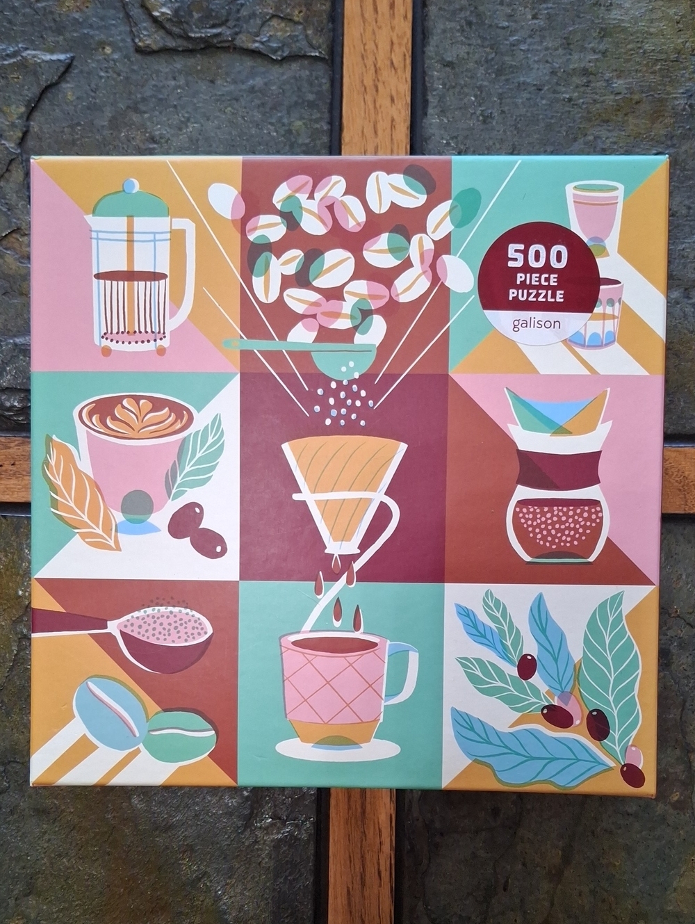 Coffee-Themed 500-Piece Puzzle
